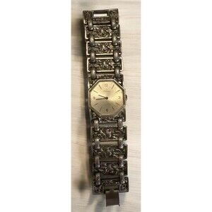Lausanne Womens Gold Toned Bracelet Band Mechanical Watch Swiss Runs
